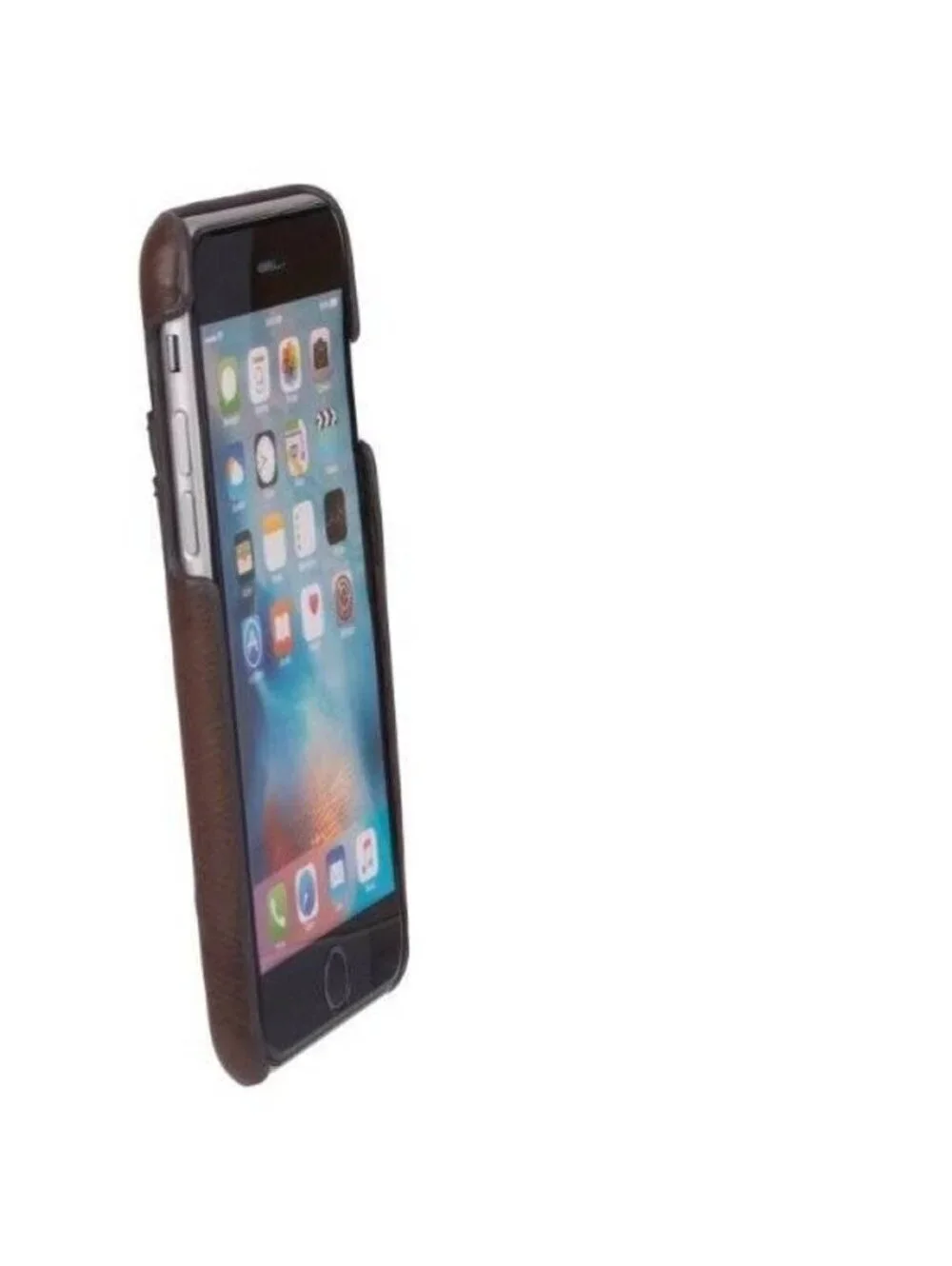 Apple IPHONE 7 Exact Fit RFID Snap On Wallet Phone Case Brown 2 Pockets
